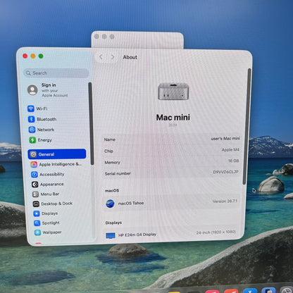 2024 Apple Mac Mini M4 10 Core 4.5GHz 16GB RAM 256GB SSD MU9D3LL/A