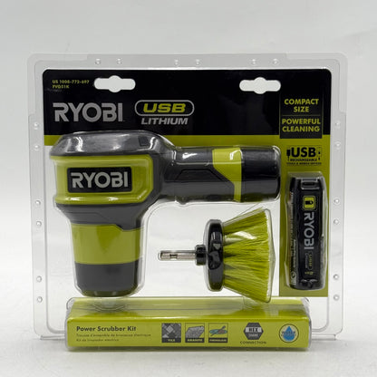 New Ryobi FVG51K 4V Power Scrubber Kit