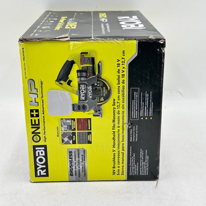 New Ryobi PBLHTS01B 18V 18V Brushless 5" Handheld Tile/Masonry Saw