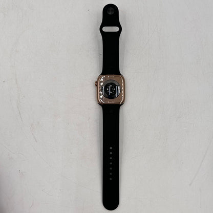 Unlocked Apple Watch Series 11 46MM Gold Titanium Black Sport Band MFC34LW/A