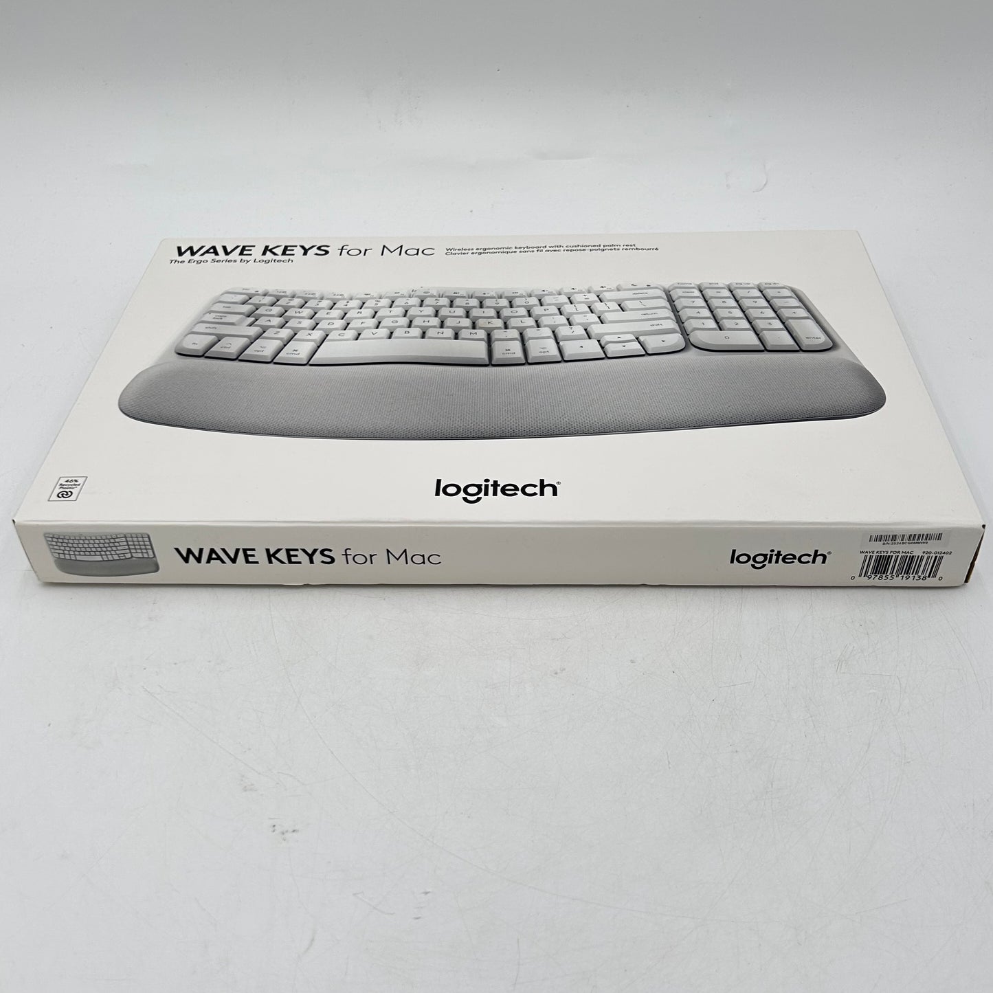 New logitech Wave Keys with Cushioned Palm Rest Wireless Keyboard For Mac