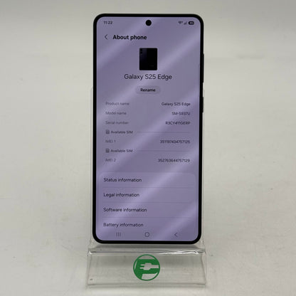 T-Mobile Samsung Galaxy S25 Edge 12GB RAM 512GB SM-S937U Titanium Jetblack