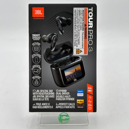 New JBL Tour Pro 3 True Wireless In-Ear Earbuds Black JBLTOURPRO3BLKAM