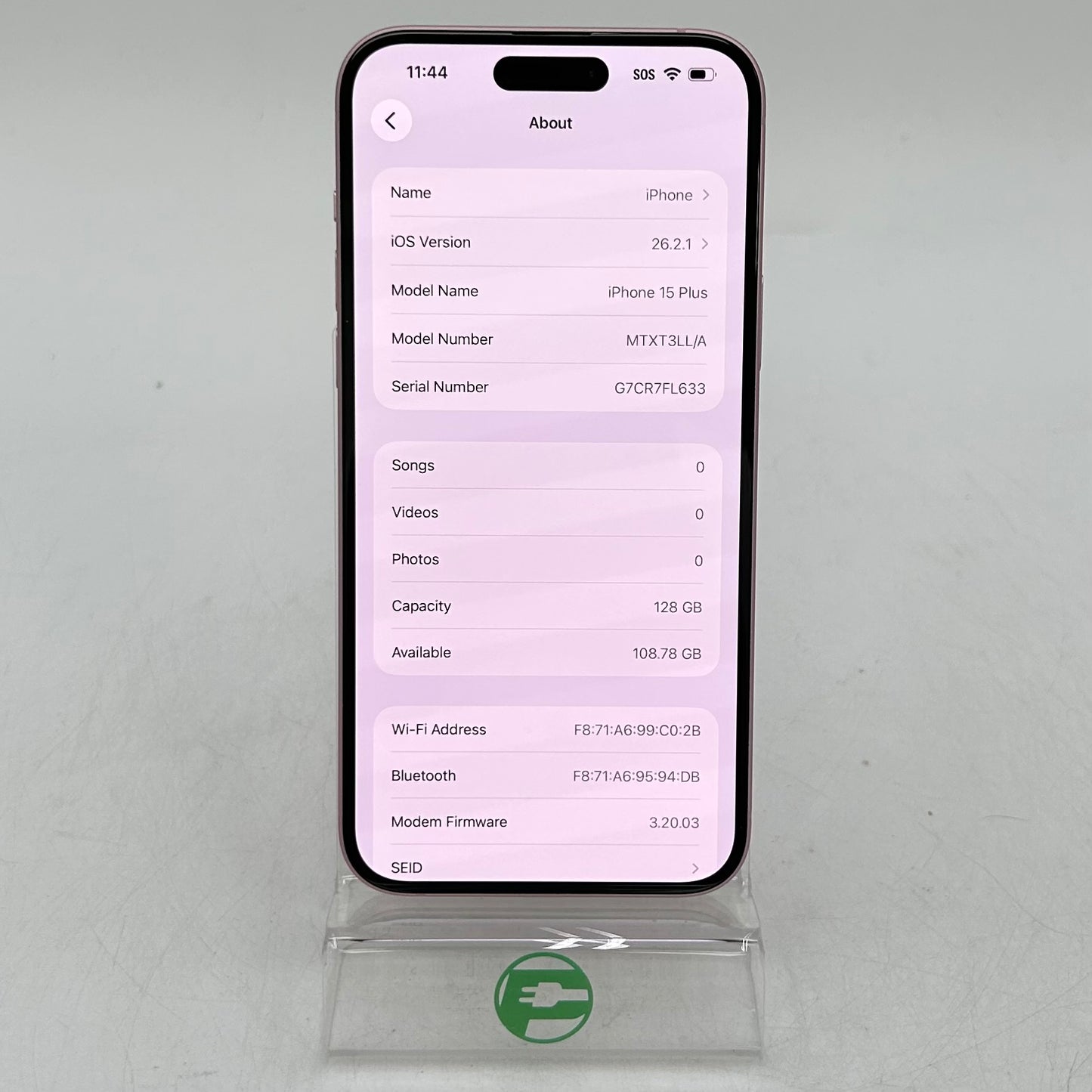 T-Mobile Apple iPhone 15 Plus 128GB Pink MTXT3LL/A