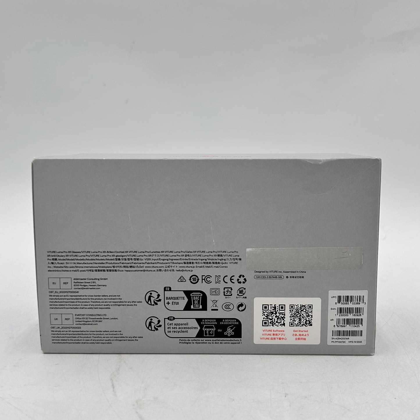 Viture Luma Pro XR Glasses PF10072C 