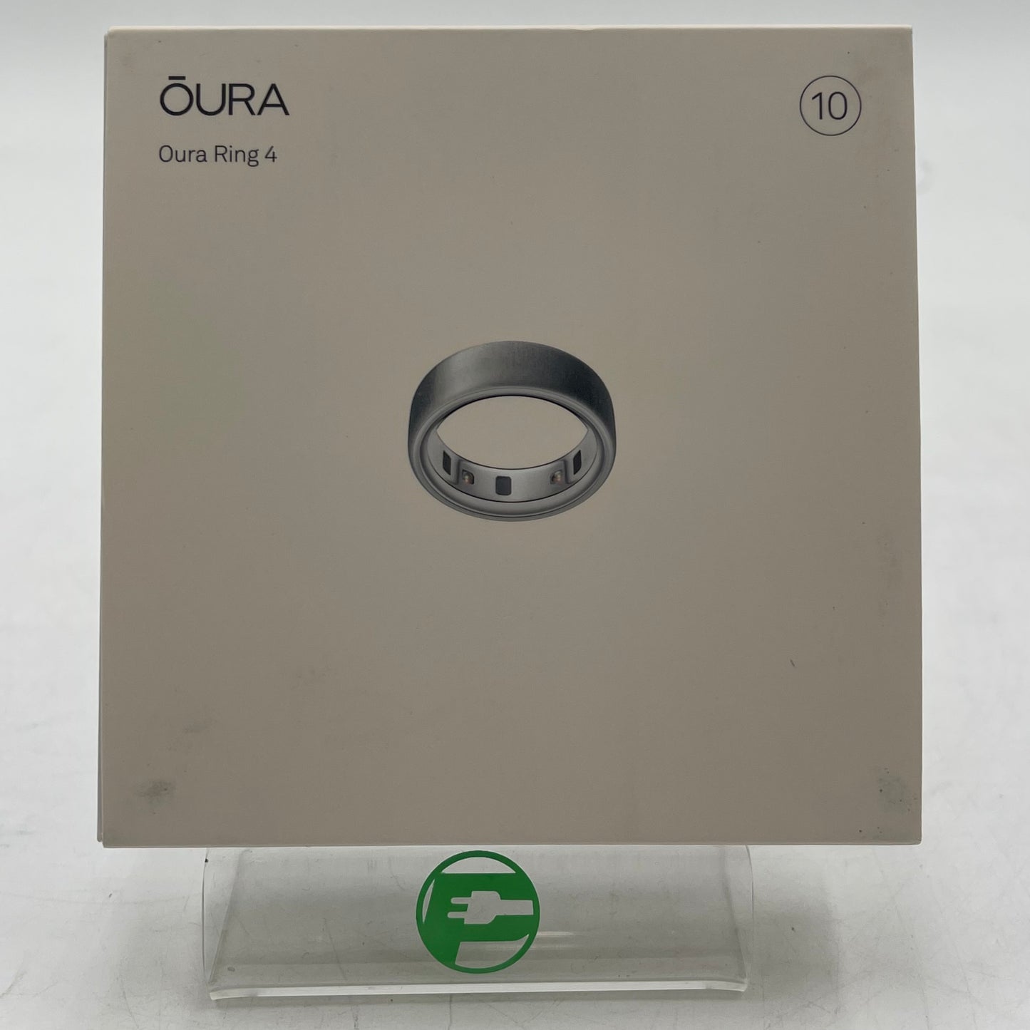 Oura Ring 4 Size 10 Brushed Silver Titanium Smart Ring JZ90-54220-10