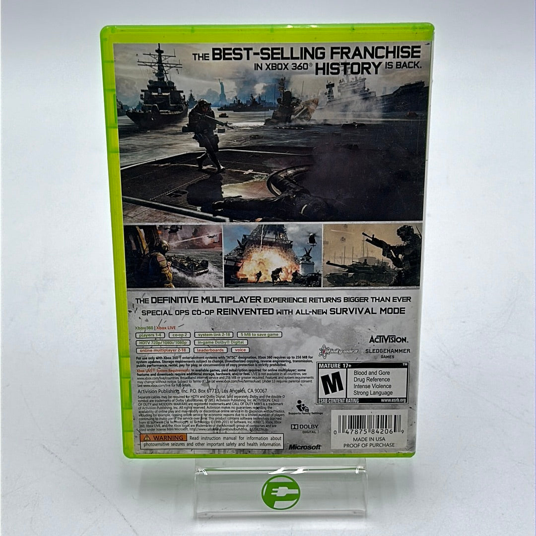 Call of Duty Modern Warfare 3  (Microsoft Xbox 360,  2011)