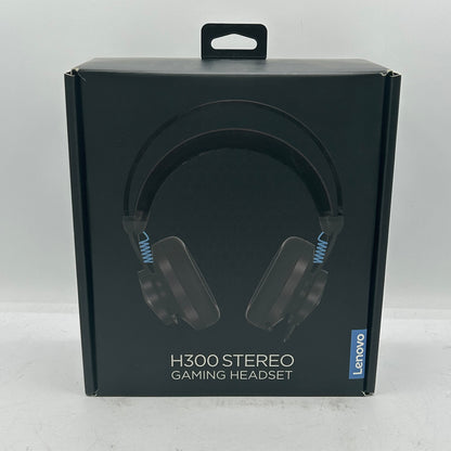 New Open Box Lenovo H300 Stereo Gaming Headset Black L02