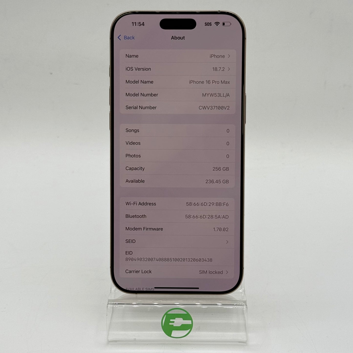 T-Mobile Apple iPhone 16 Pro Max 256GB Desert Titanium MYW53LL/A