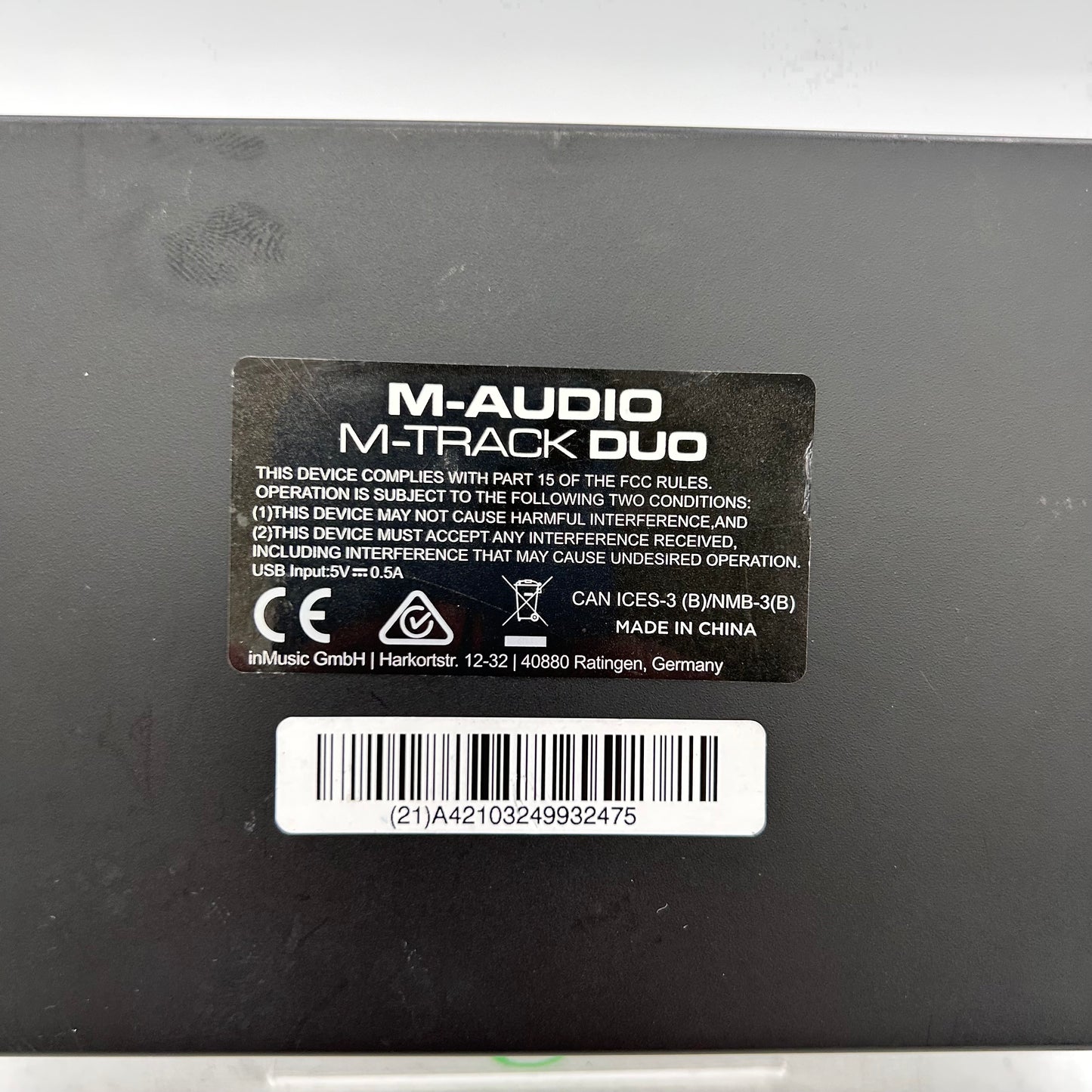 M-Audio M-Track Duo USB Audio Interface MTRACKDUO