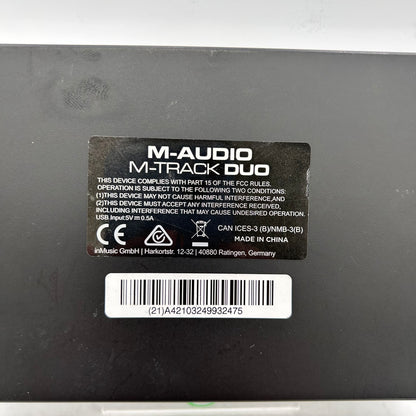 M-Audio M-Track Duo USB Audio Interface MTRACKDUO