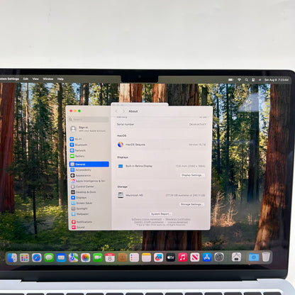 2025 Apple MacBook Air 13" M4 8C GPU 4.5GHz 16GB RAM 256GB SSD MC6T4LL/A