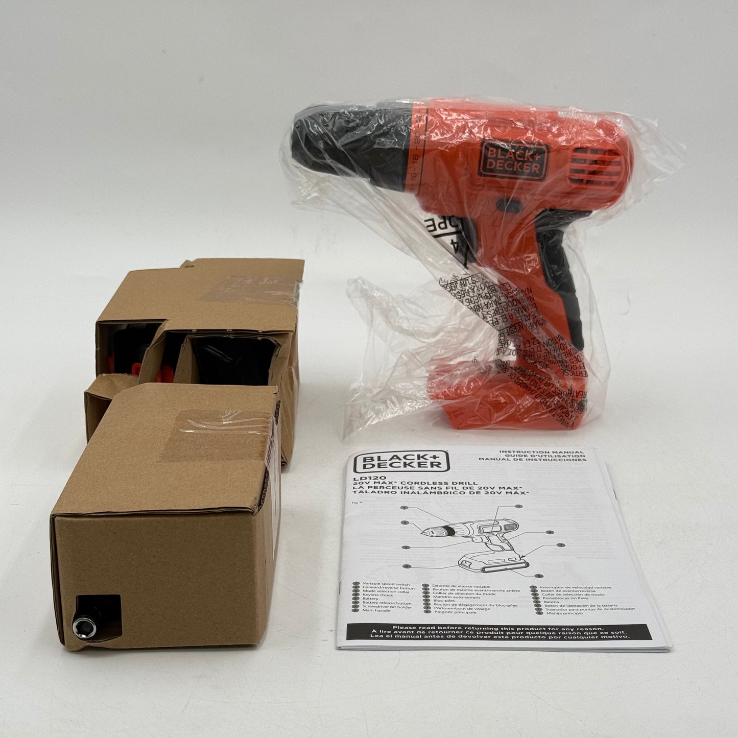 Black+Decker BDC120VA100 20V MAX Cordless Drill/Driver Kit