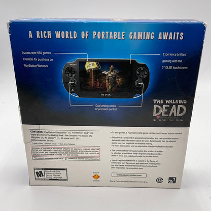 New Sony PlayStation VITA [The Walking Dead Limited Edition Bundle]  Black