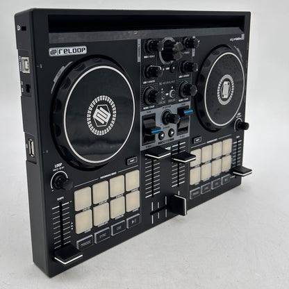 Reloop Buddy 2-Channel DJ Controller for iOS/ iPad OS/Android /Mac PC Black 