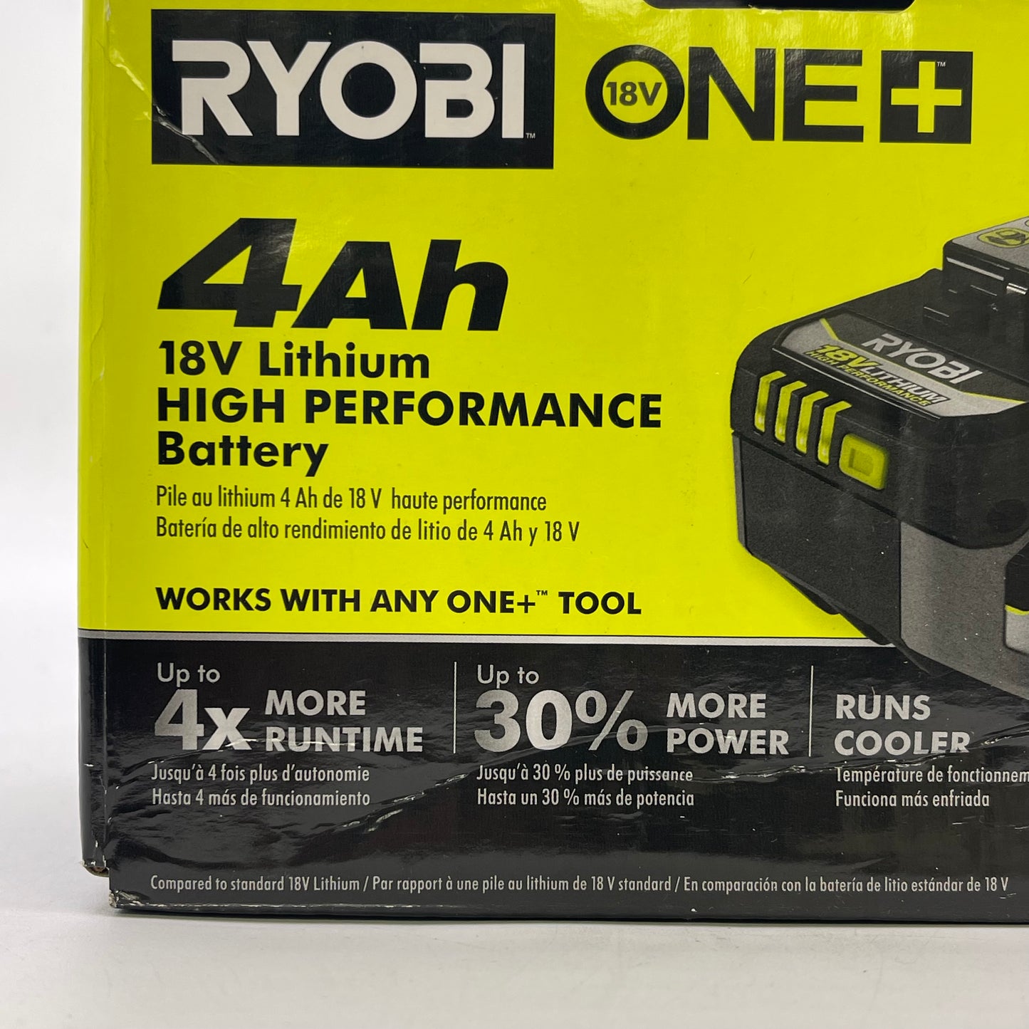 New Ryobi PBP004 18V 4Ah Lithium-Ion High Performance Battery