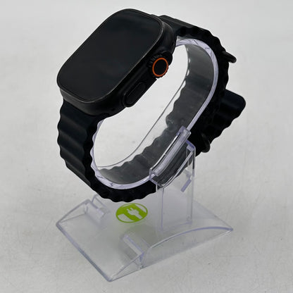 Unlocked Apple Watch Ultra 2 49MM Black Titanium Black Ocean Band MX4P3LW/A