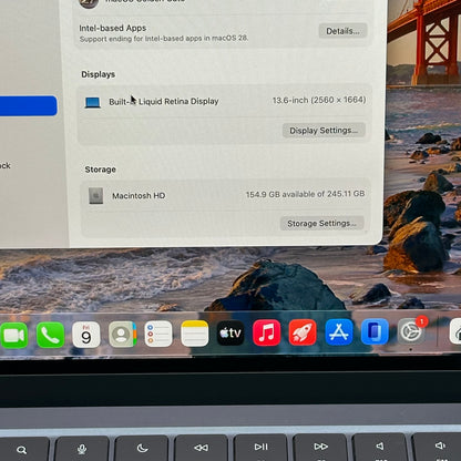 2022 Apple MacBook Air 13.6" M2 8C GPU 3.5GHz 8GB RAM 256GB SSD A2681