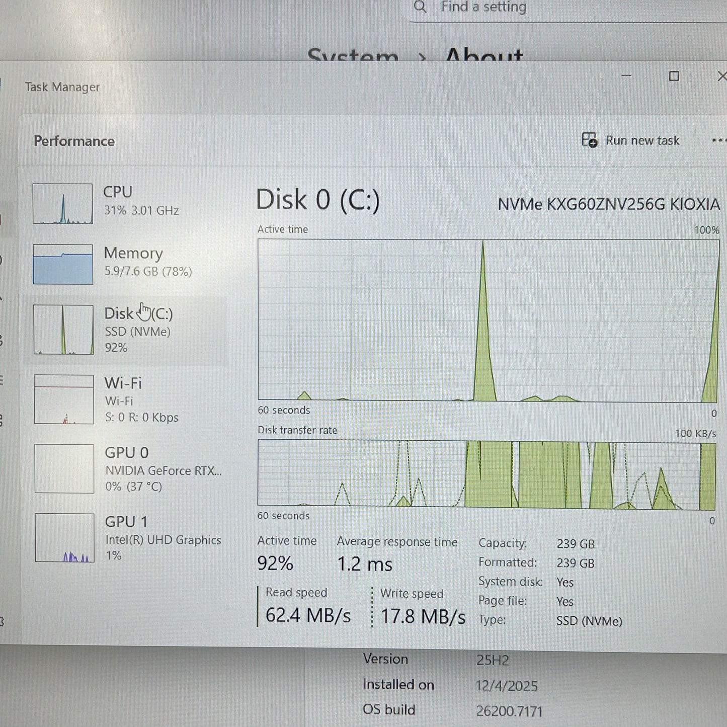 HP Victus 16-D0013DX 16.1 i5-11400H 2.7GHz 8GB RAM 256GB SSD GeForce RTX 3050