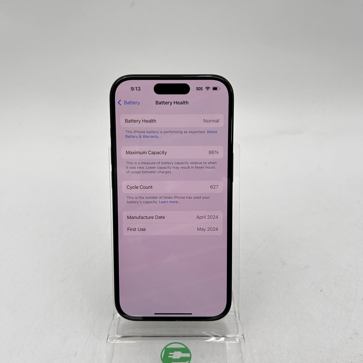 Broken Wi-Fi Only Apple iPhone 15 128GB 18.3.2 MTLV3LL/A Read