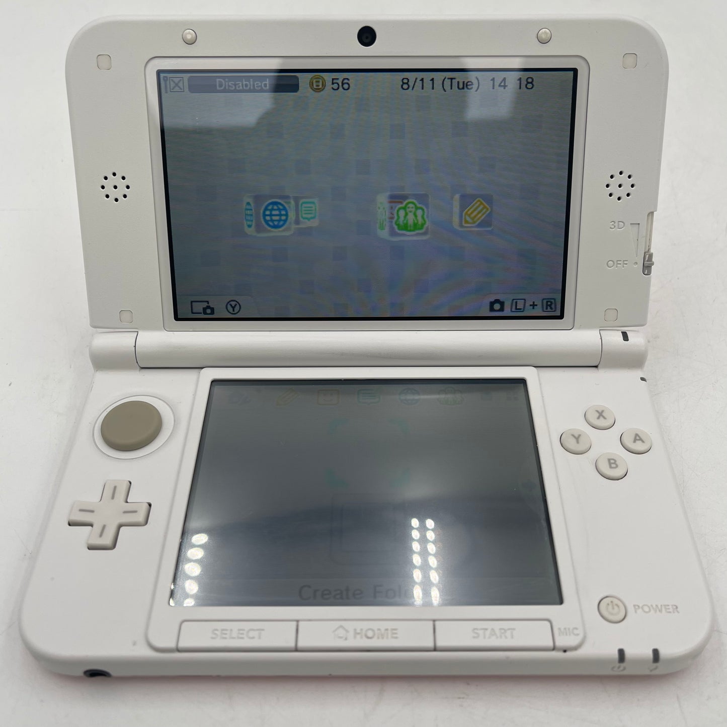 Nintendo 3DS XL Handheld Game Console Only SPR-001 Pink/White