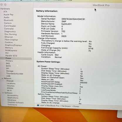 2017 Apple MacBook Pro 15" i7-7700HQ 2.8GHz 16GB RAM 256GB SSD Space Gray READ