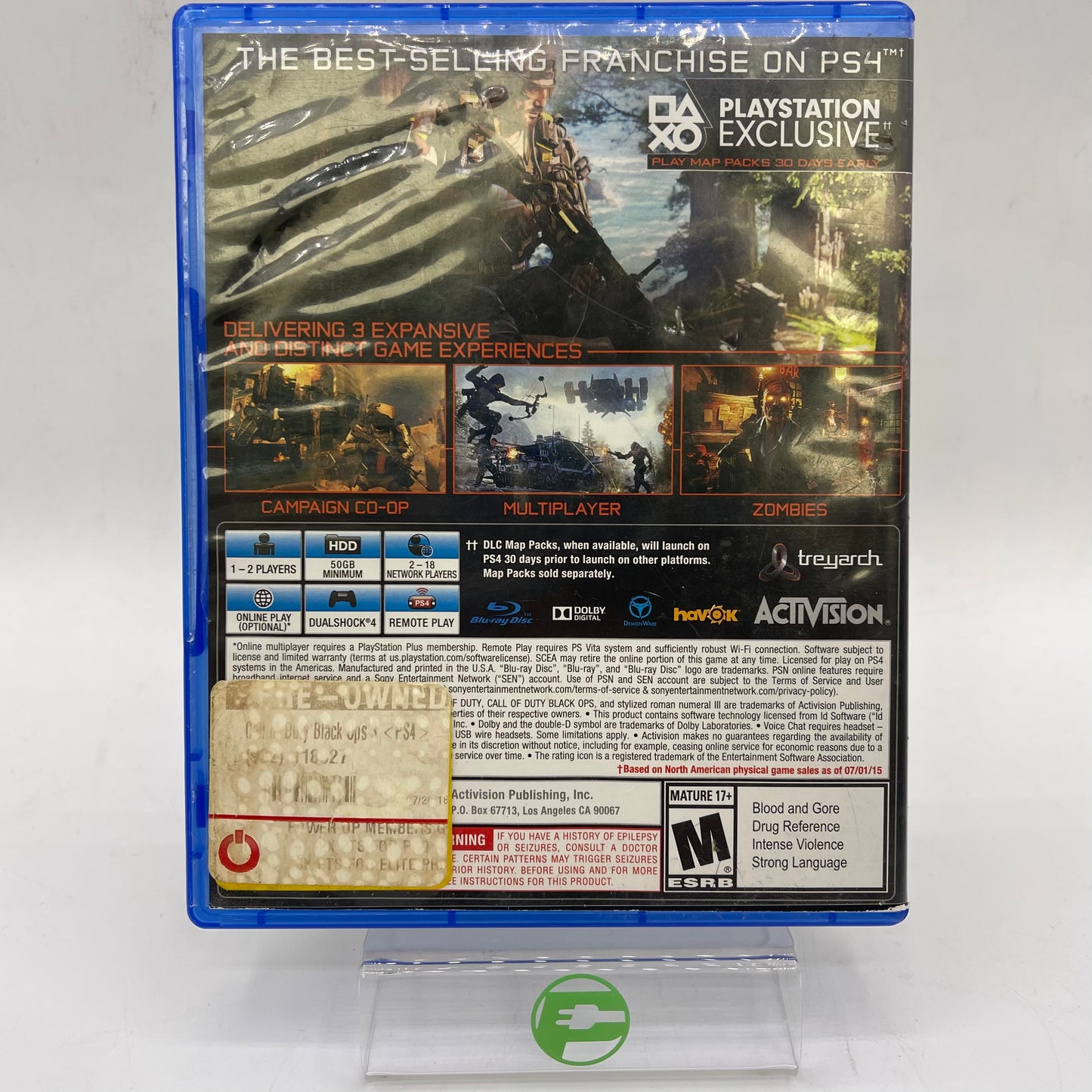 Call of Duty Black  III (Sony PlayStation 4 PS4, 2015)