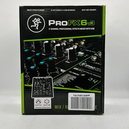 New Mackie ProFX 6 v3 6-Channel Professional Effects Mixer with USB