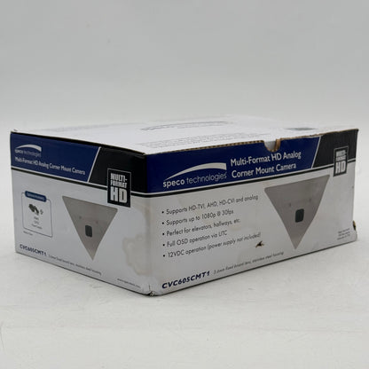 New Speco Technologies Multi-Format HD Analog Corner Mount Camera CVC605CMT1