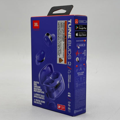 New JBL Tune Buds 2 In-Ear Wireless Headphones Ghost Purple JBLTBUDS2GMAEAM
