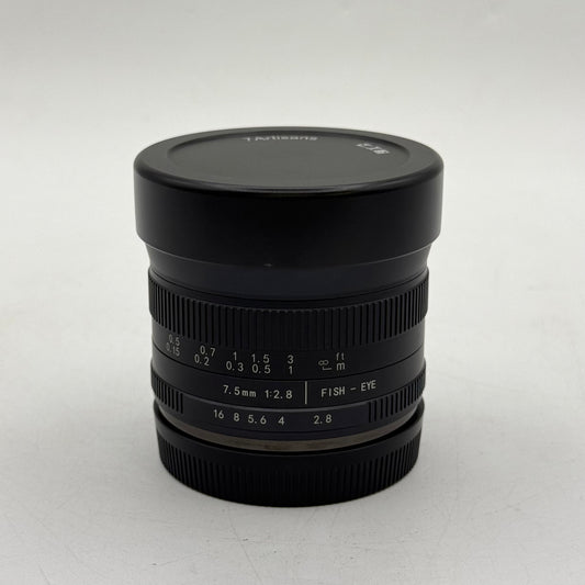 7Artisans Fisheye Prime Lens 7.5mm f/2.8 ED For Canon EF-M Mount