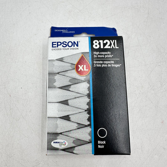 New Epson 812XL T812XL120-S Black Ink Cartridge