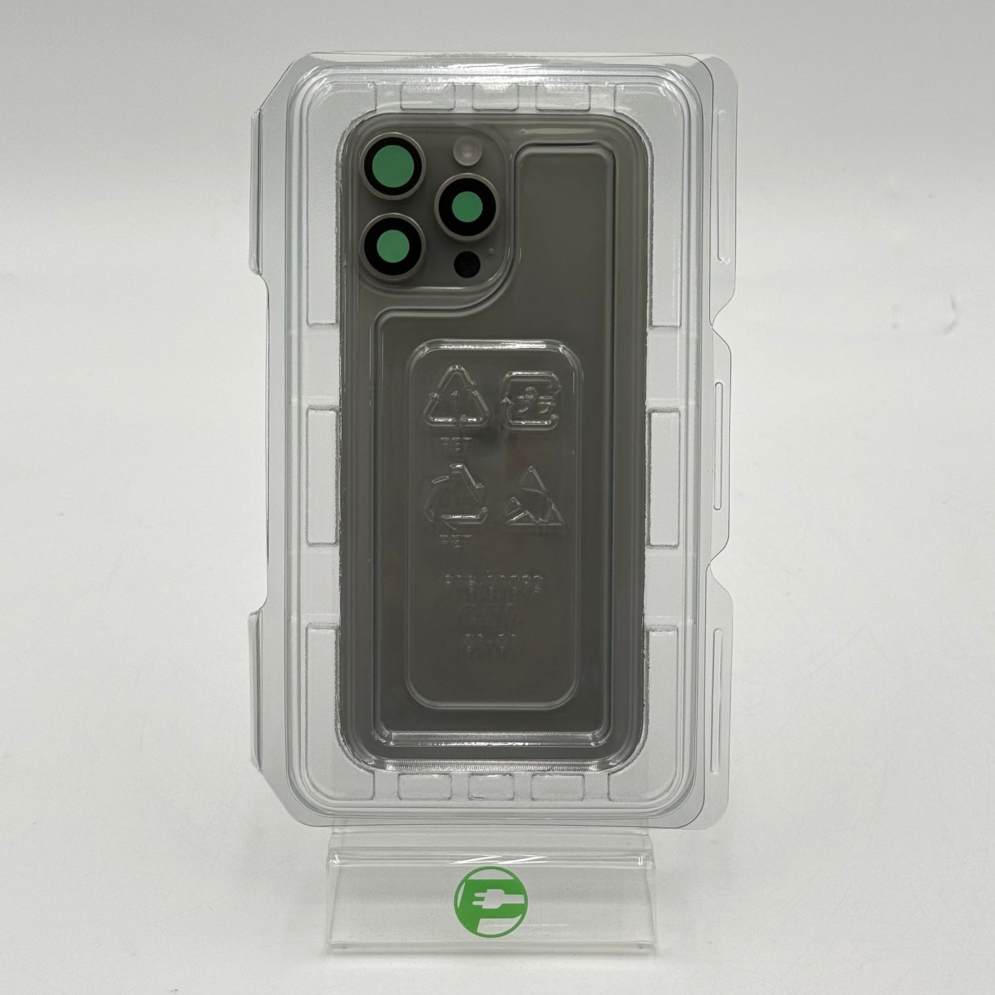 New Genuine iPhone 16 Pro Max OEM Back Glass Replacement Kit - Natural Titanium
