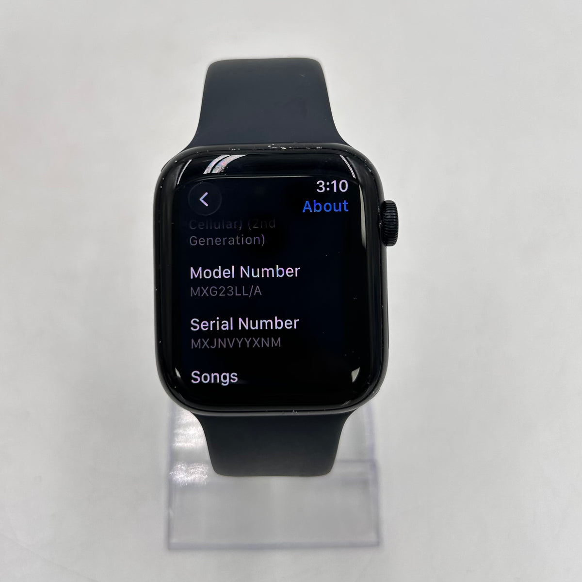 Unlocked Apple Watch SE 2nd Gen 44MM Midnight Aluminum Sport Band MXG23LL/A