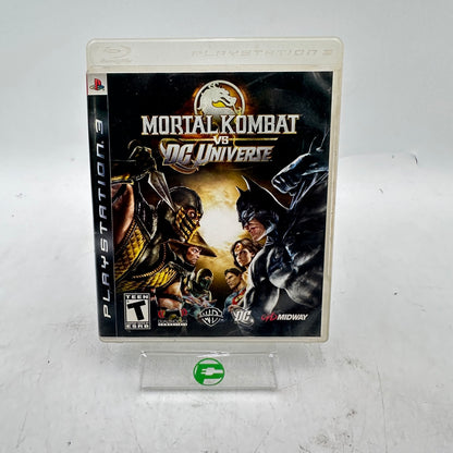 Mortal Kombat vs. DC Universe (Sony PlayStation 3 PS3, 2008) + Bonus BluRay Disc