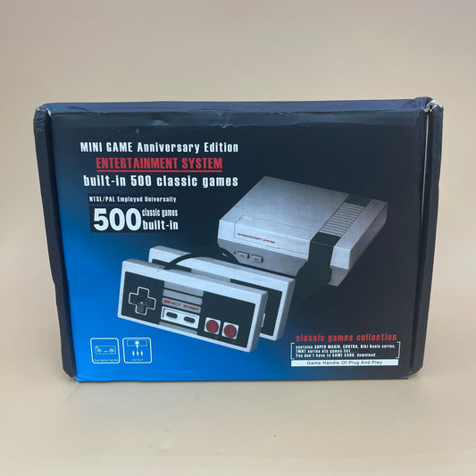 New Mini Game Anniversary Edition Entertainment System 500 Classic Built in Games