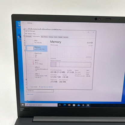 Lenovo ThinkPad P1 Gen 2 15.6" i7-9850H 2.6GHz 32GB RAM 1TB SSD Quadro T1000