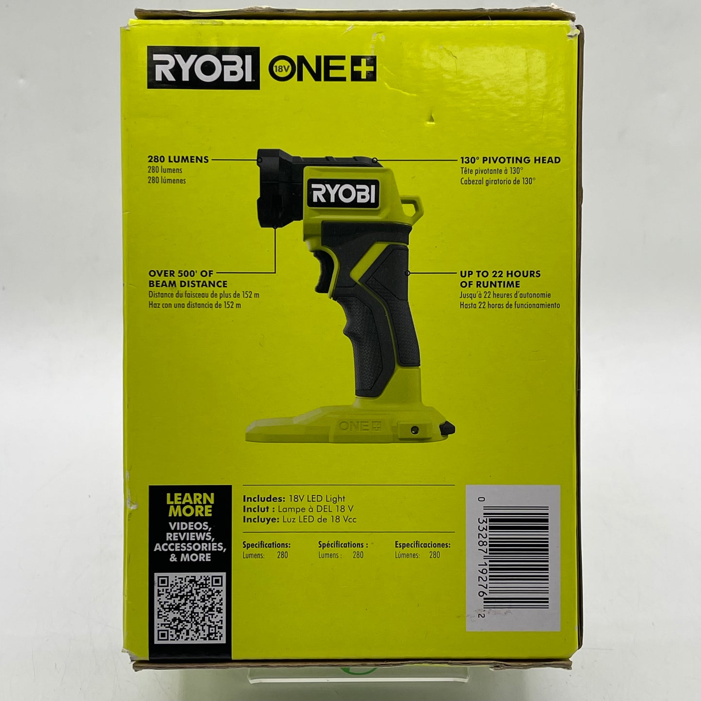 New Ryobi PCL660B 18V LED Light
