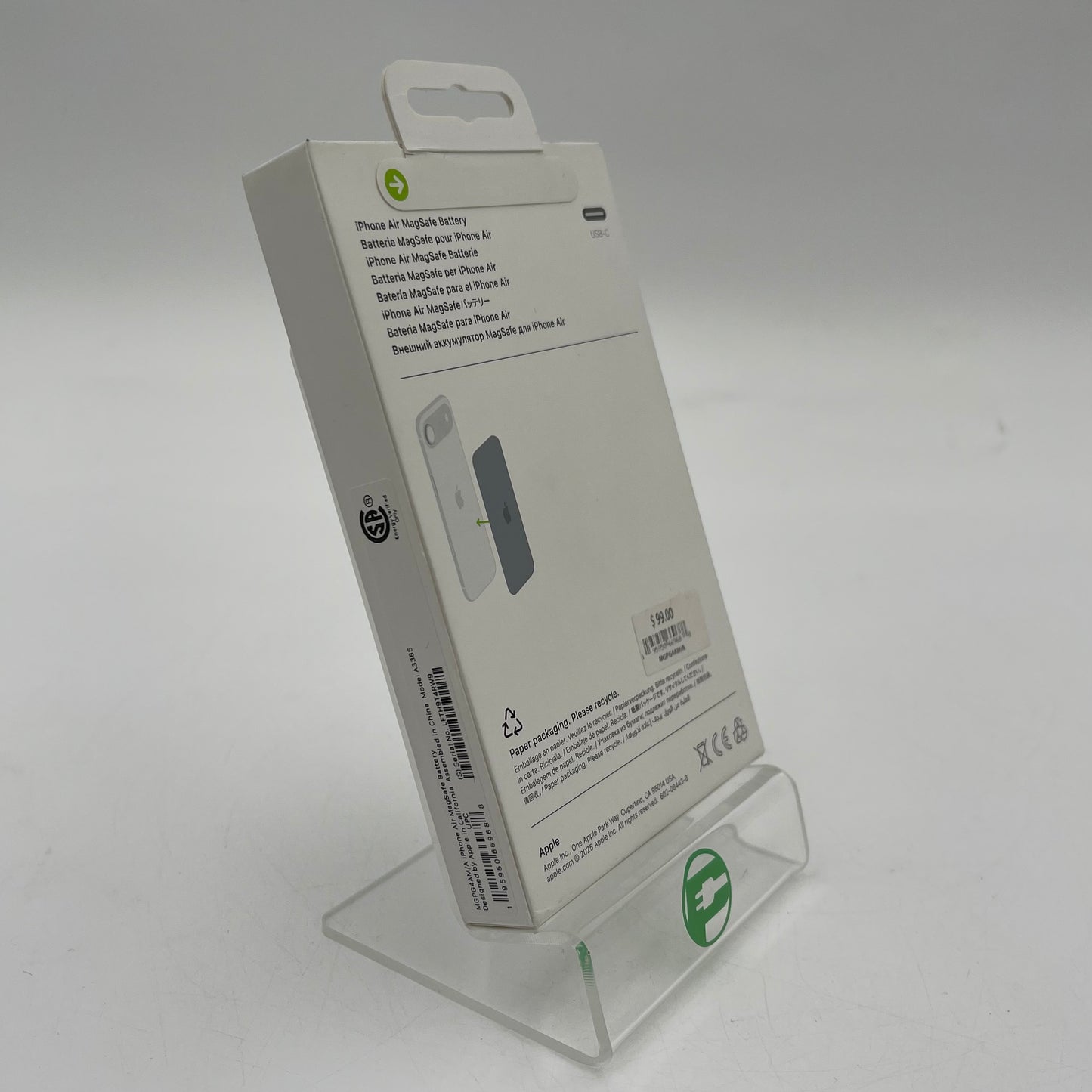 New Apple iPhone Air MagSafe Battery White MGPG4AM/A 