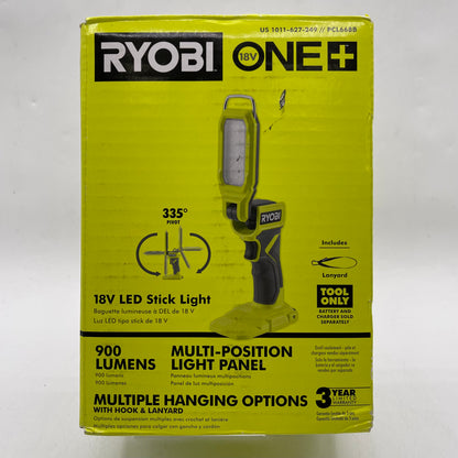 New Ryobi PCL668B 18V Led Stick Light