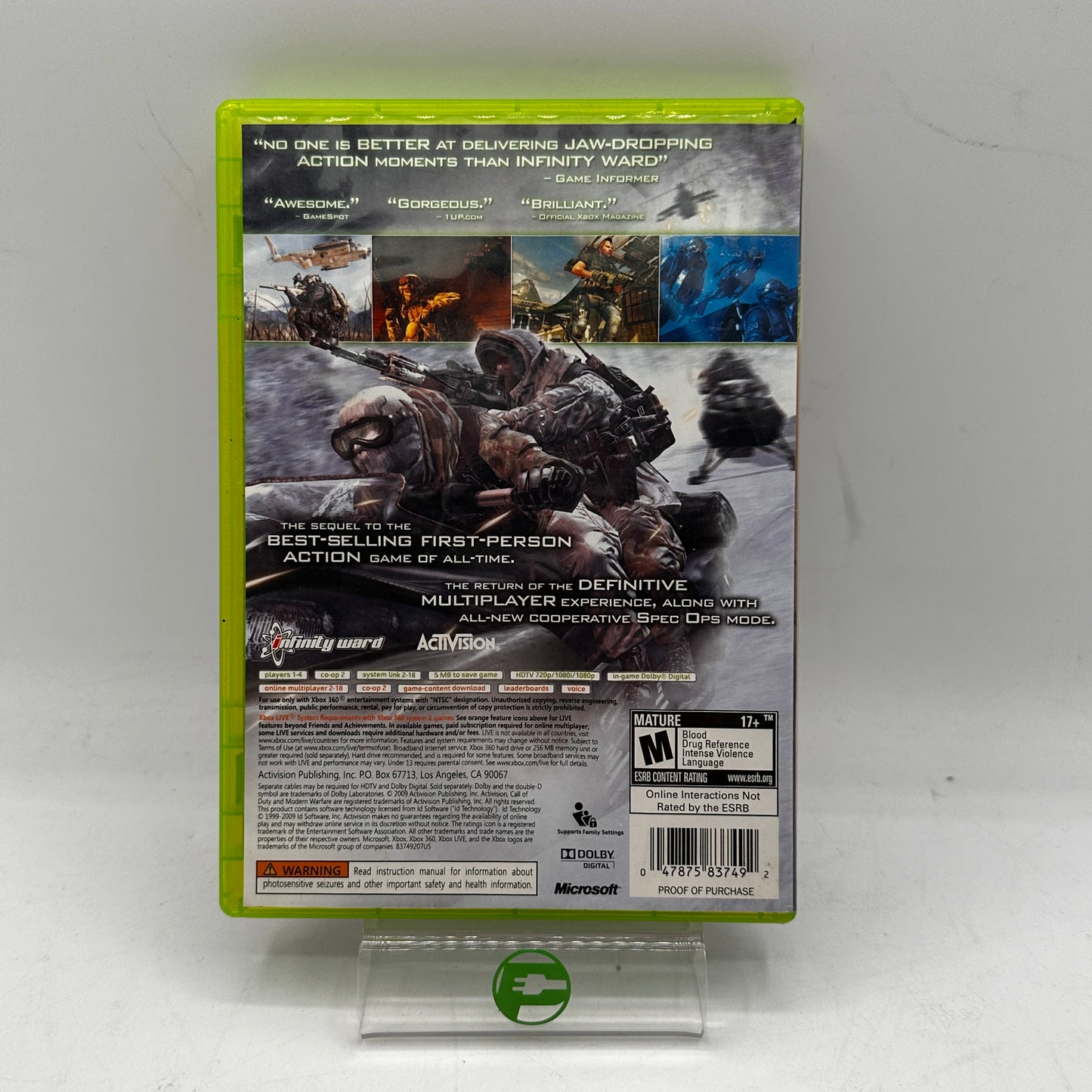 Call of Duty Modern Warfare 2  (Microsoft Xbox 360,  2009)