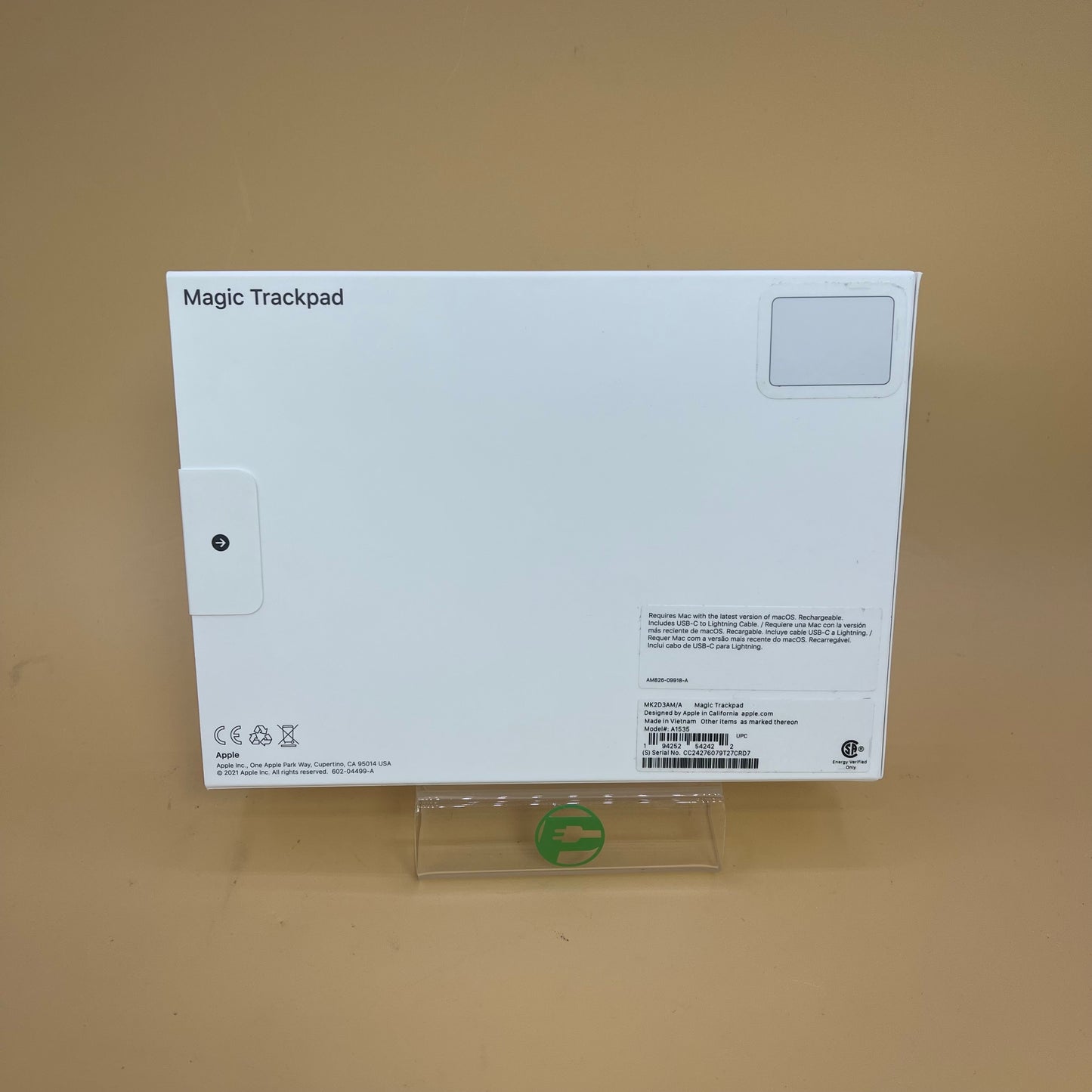 New Apple Magic Trackpad White MK2D3AM/A