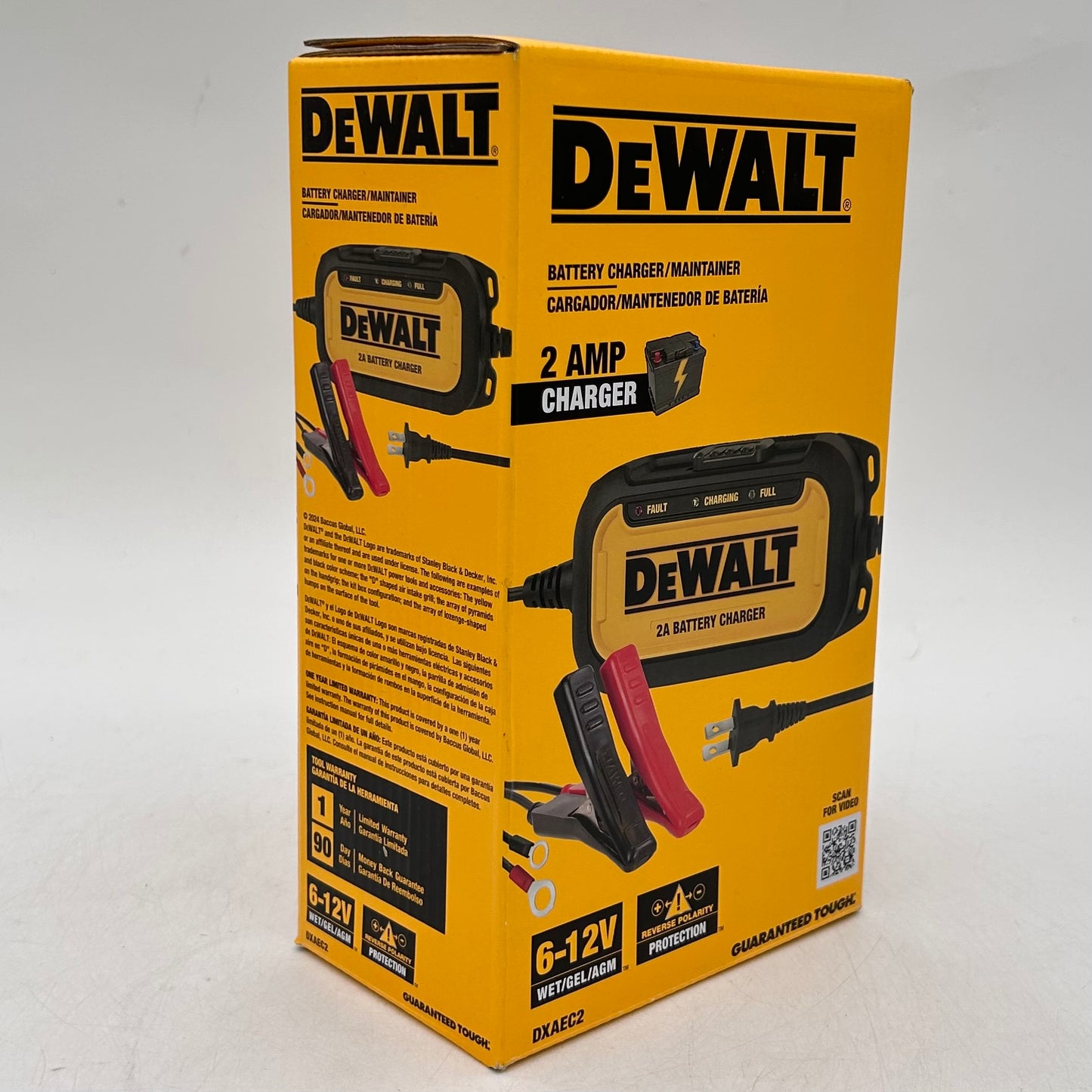 New DeWalt DXAEC2 12V Battery Charger & Maintainer