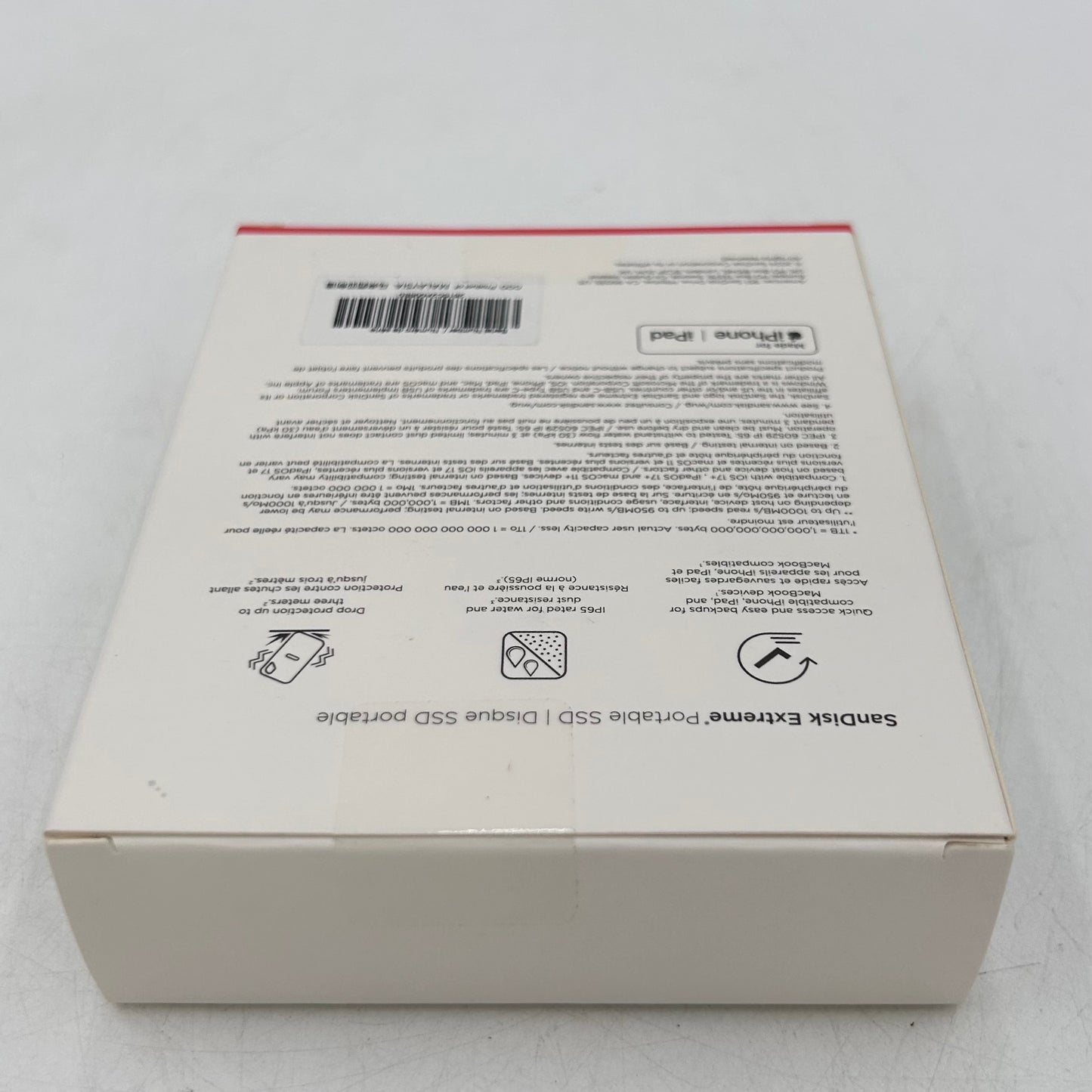 New SanDisk Portable Extreme Portable SSD 2TB USB-C to USB-C SSD SDSSDE62-2T00