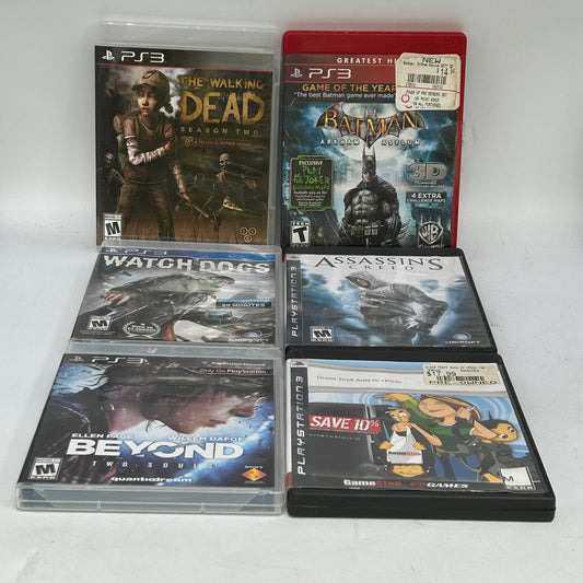 Lot of 6 Sony PlayStation 3 PS3 Games