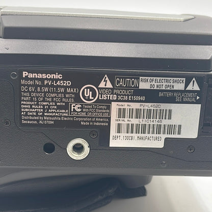 Panasonic PV-L452D Palmcorder VHS-C Camcorder