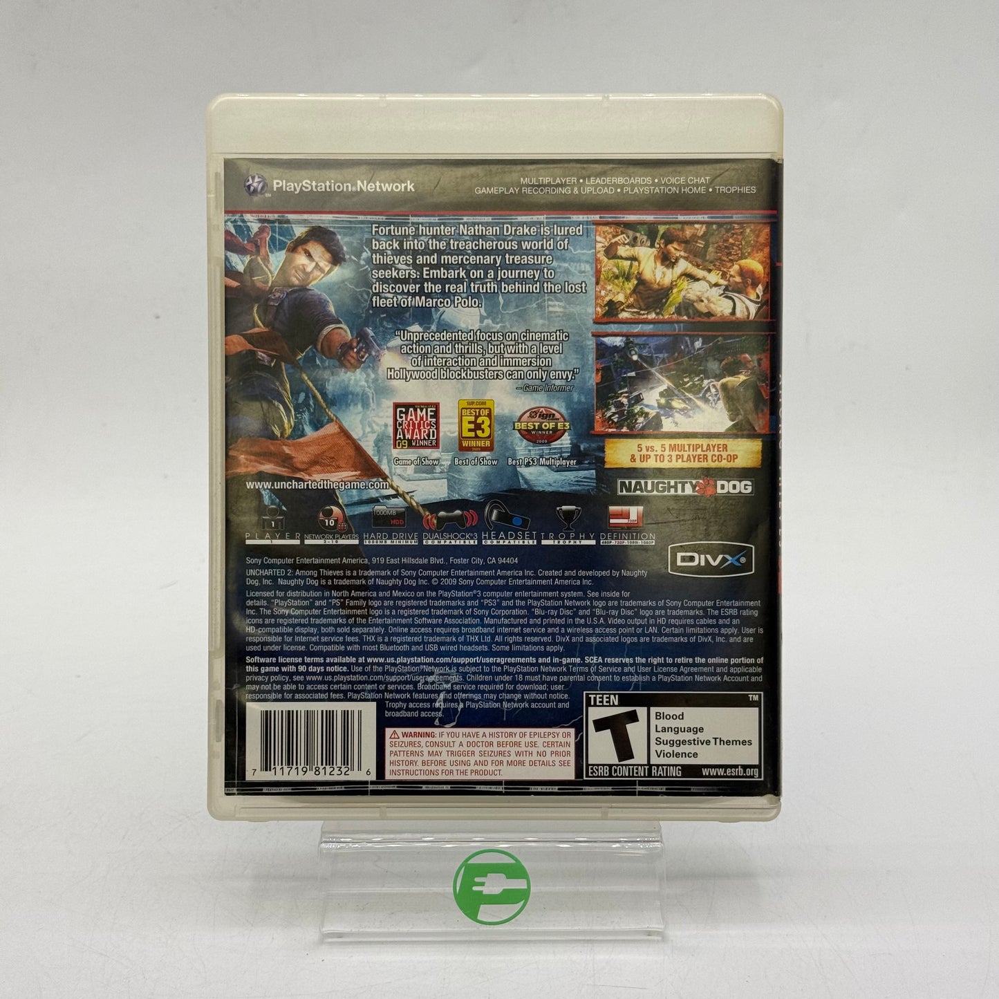 Uncharted 2: Among Thieves (Sony PlayStation 3 PS3, 2009)