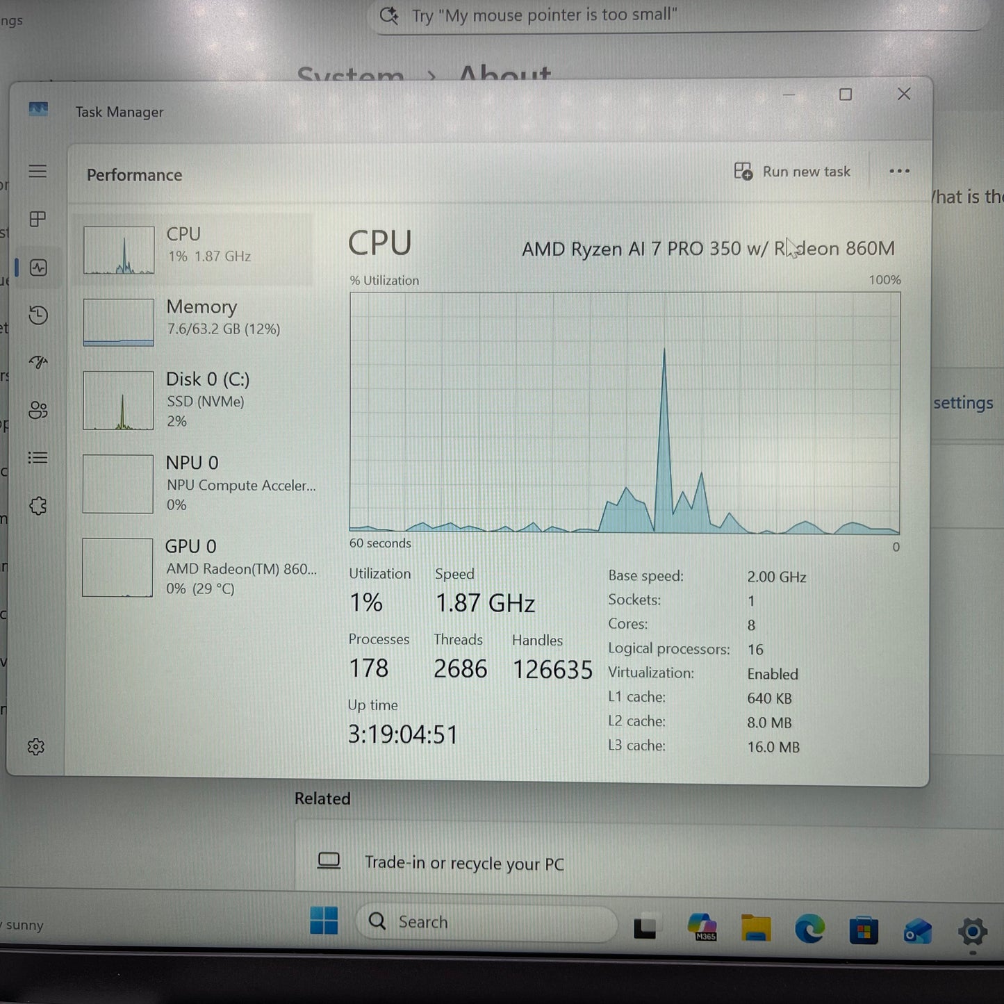Dell Pro 14 Plus PB14255 14" Ryzen AI 7 Pro 350 2.0GHz 64GB RAM 256GB SSD