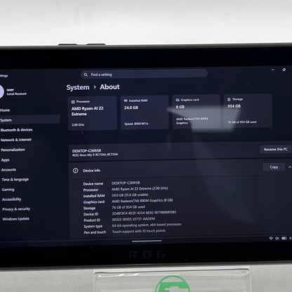 Asus ROG XBOX Ally X 7" AMD Ryzen AI Z2 Extreme 24GB RAM 1TB Black RC73XA-XB