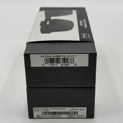 New Bose Frames Tenor Style Black Polarized BMD0011 Bluetooth Audio Sunglasses